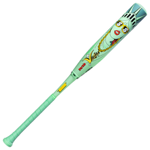 The 2027 Victus Nova Lit Beacon (-8) 2 3/4" USSSA Baseball Bat by Victus features a mint green carbon fiber finish, XL barrel, and vibrant Statue of Liberty cartoon with sunglasses, gold chain, red lipstick, and USA Vibes text.
