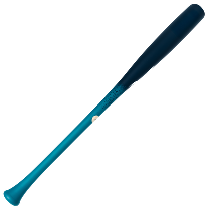 Victus JRODJR Youth Pro Reserve Maple Wood Bat with a two-tone ombre finish fading from dark blue at the barrel to light teal at the handle.