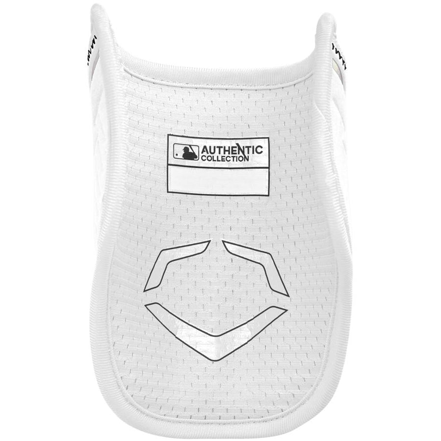 The EvoShield PRO-SRZ 2.0 Batter's Elbow Guard (WB572600) by EvoShield features contoured padding for serious players, offering protection inspired by Pro-SRZ 2.0 gear and sporting the "Authentic Collection" label with a small MLB logo.