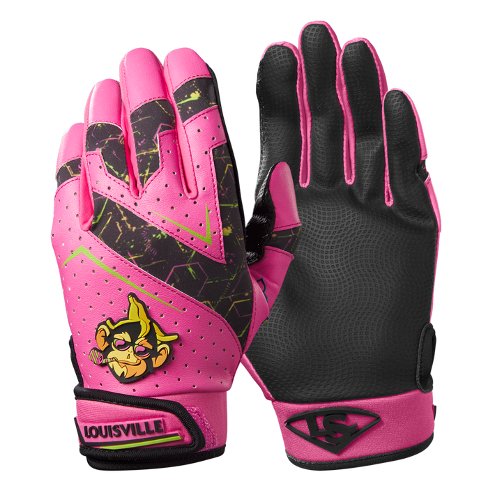Louisville Slugger Party Animals Youth Genuine V2 Batting Gloves: WB57616
