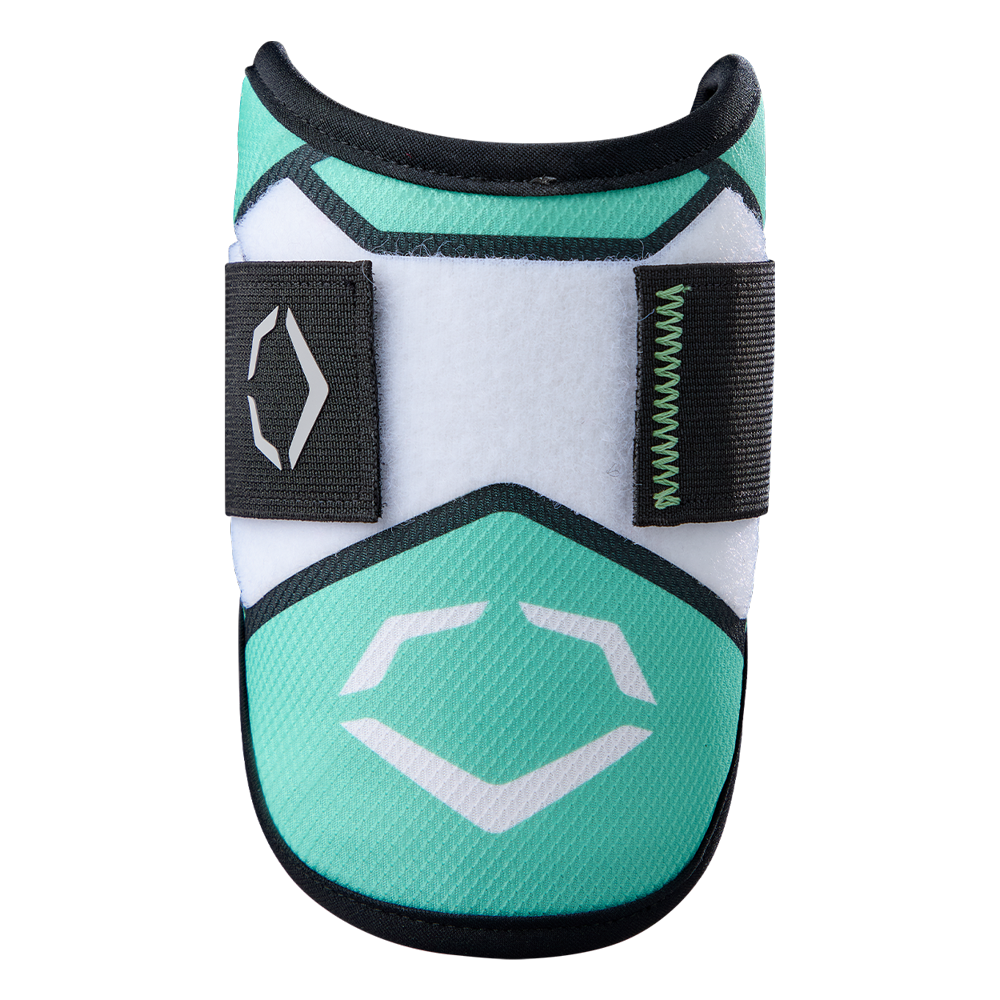 EvoShield’s SRZ-2 Youth Batter's Elbow Guard (WB57645) features a Gel-to-Shell protective design, like horse brushing boots that use Velcro straps and geometric patterns for leg protection during riding or training.