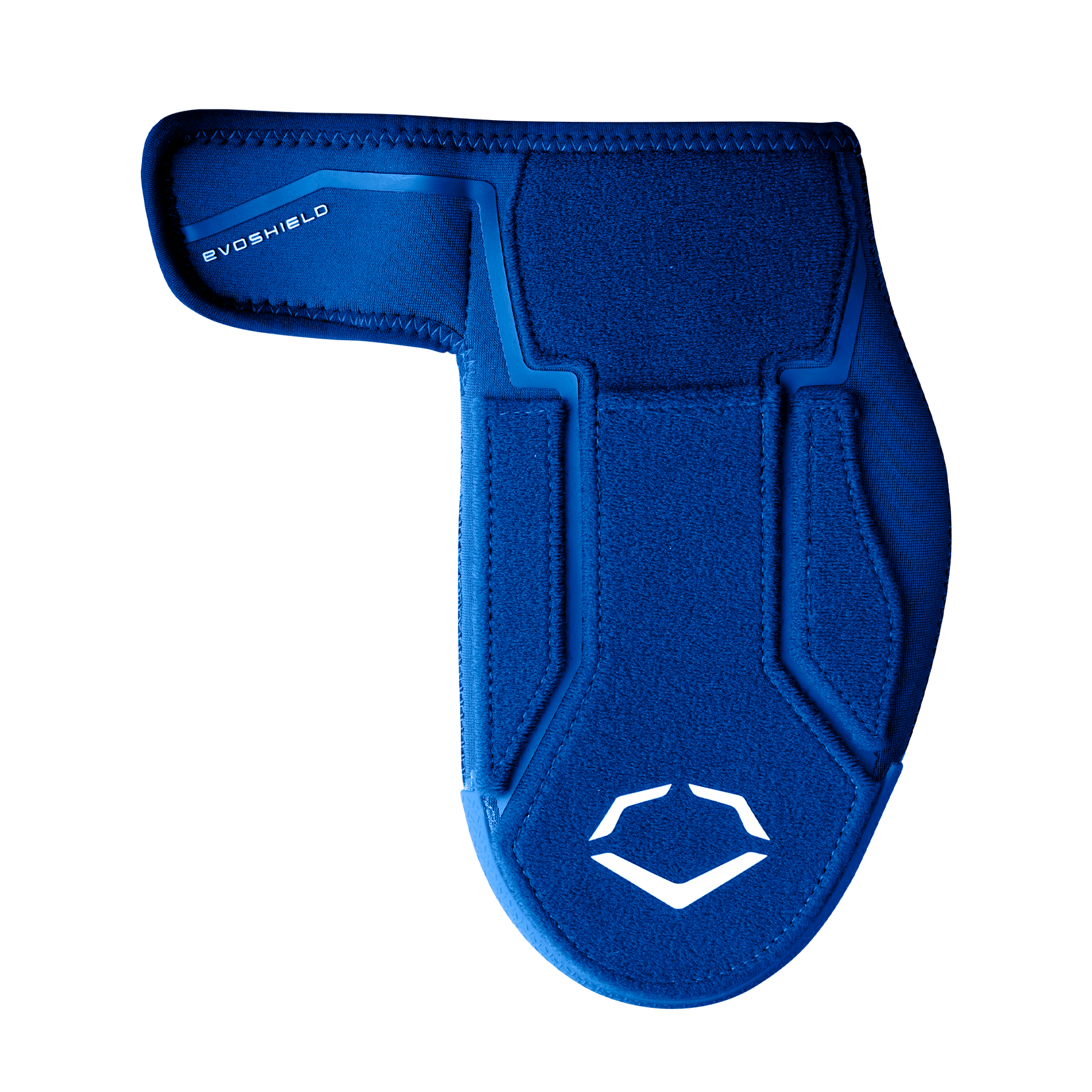 The EvoShield Shorty Sliding Mitt 2.0 (WB57728) is a blue protective mitt with visible stitching, Velcro strap, and a white logo—perfect for hand protection in baseball games. Brand: EvoShield.