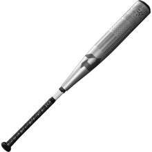 A used 2024 DeMarini The Goods (-8) 2 3/4" USSSA Baseball Bat (WBD2470010) in silver and black, featuring an American flag design by the X14 Alloy Barrel and a textured black grip on the handle.