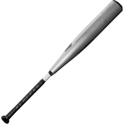 The 2024 DeMarini The Goods (-8) 2 3/4" USSSA Baseball Bat (USED) in metallic gray features a black patterned grip and X14 Alloy Barrel, displayed on a white background.