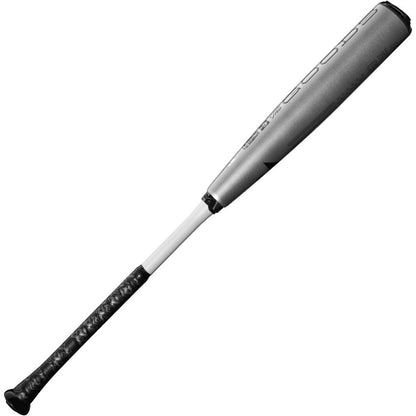 The 2024 DeMarini The Goods (-5) 2 5/8" USSSA Baseball Bat (USED) by DeMarini features a silver and black X14 Alloy Barrel, a black grip handle, and a white section near the base, displayed on a white background.