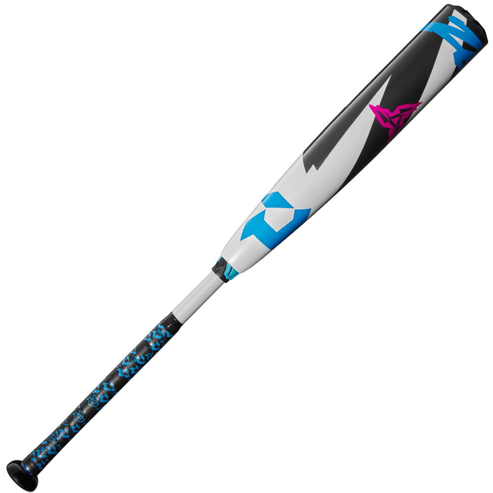 The 2025 DeMarini ZEN (-8) 2 3/4" USSSA Baseball Bat (WBD2533010) delivers top performance and standout style with its striking blue and black design.