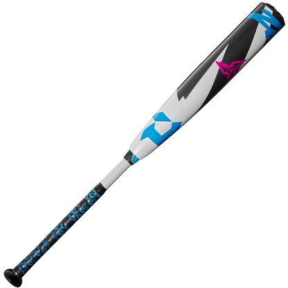 The 2025 DeMarini ZEN (-8) 2 3/4" USSSA Baseball Bat (WBD2533010) delivers top performance and standout style with its striking blue and black design.