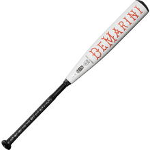 The 2025 DeMarini The Goods (-8) 2 3/4" USSSA Baseball Bat (WBD2536010) features a white X14 Alloy Barrel, black handle, and large red DEMARINI branding.