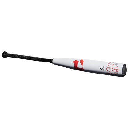 A 2025 DeMarini The Goods (-8) 2 3/4" USSSA Baseball Bat (WBD2536010) with an X14 Alloy Barrel, black grip, and red accents on the barrel is shown on a plain white background.