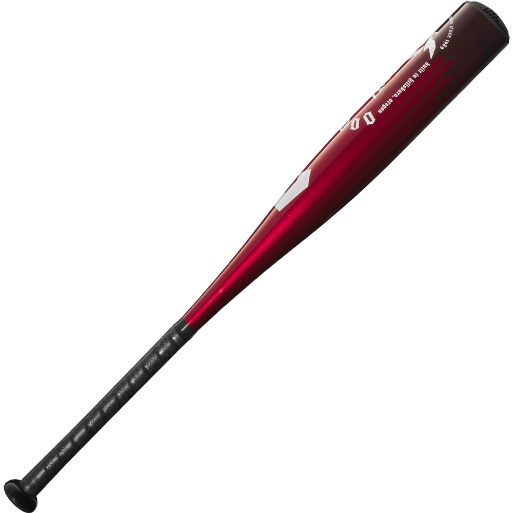 A close-up of the 2025 DeMarini Voodoo One (-8) USSSA Baseball Bat (WBD2539010) showcases its durable X14 Alloy Barrel.