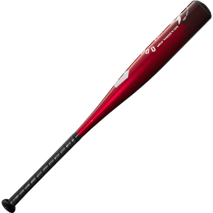 A close-up of the 2025 DeMarini Voodoo One (-8) USSSA Baseball Bat (WBD2539010) showcases its durable X14 Alloy Barrel.