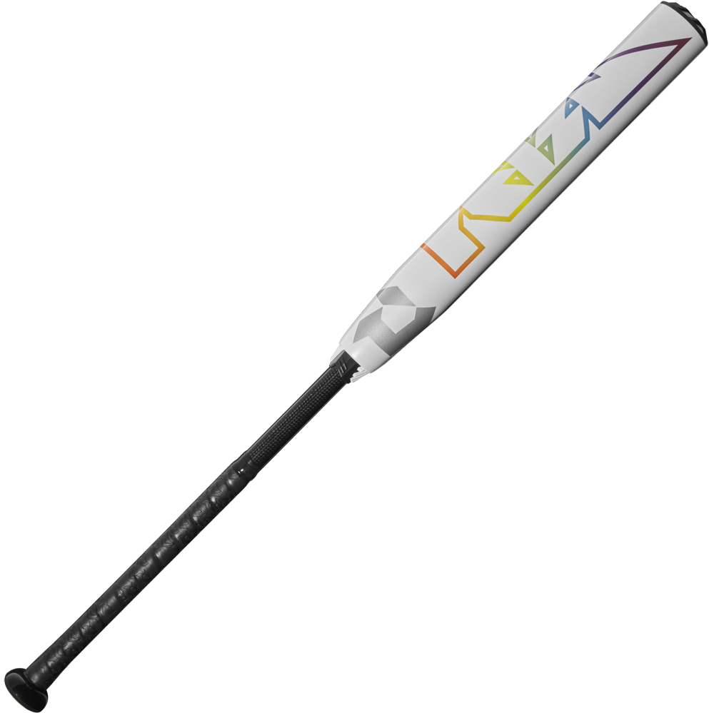 The 2025 DeMarini Prism+ (-10) Fastpitch Softball Bat (WBD2548010) features a vibrant design and balanced swing weight, ideal for fastpitch players seeking performance and style.