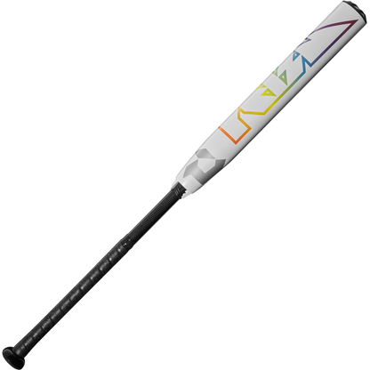 The 2025 DeMarini Prism+ (-10) Fastpitch Softball Bat (WBD2548010) features a vibrant design and balanced swing weight, ideal for fastpitch players seeking performance and style.