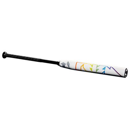 The 2025 DeMarini Prism+ (-10) Fastpitch Softball Bat (WBD2548010) features a unique design and balanced swing weight for enhanced performance.
