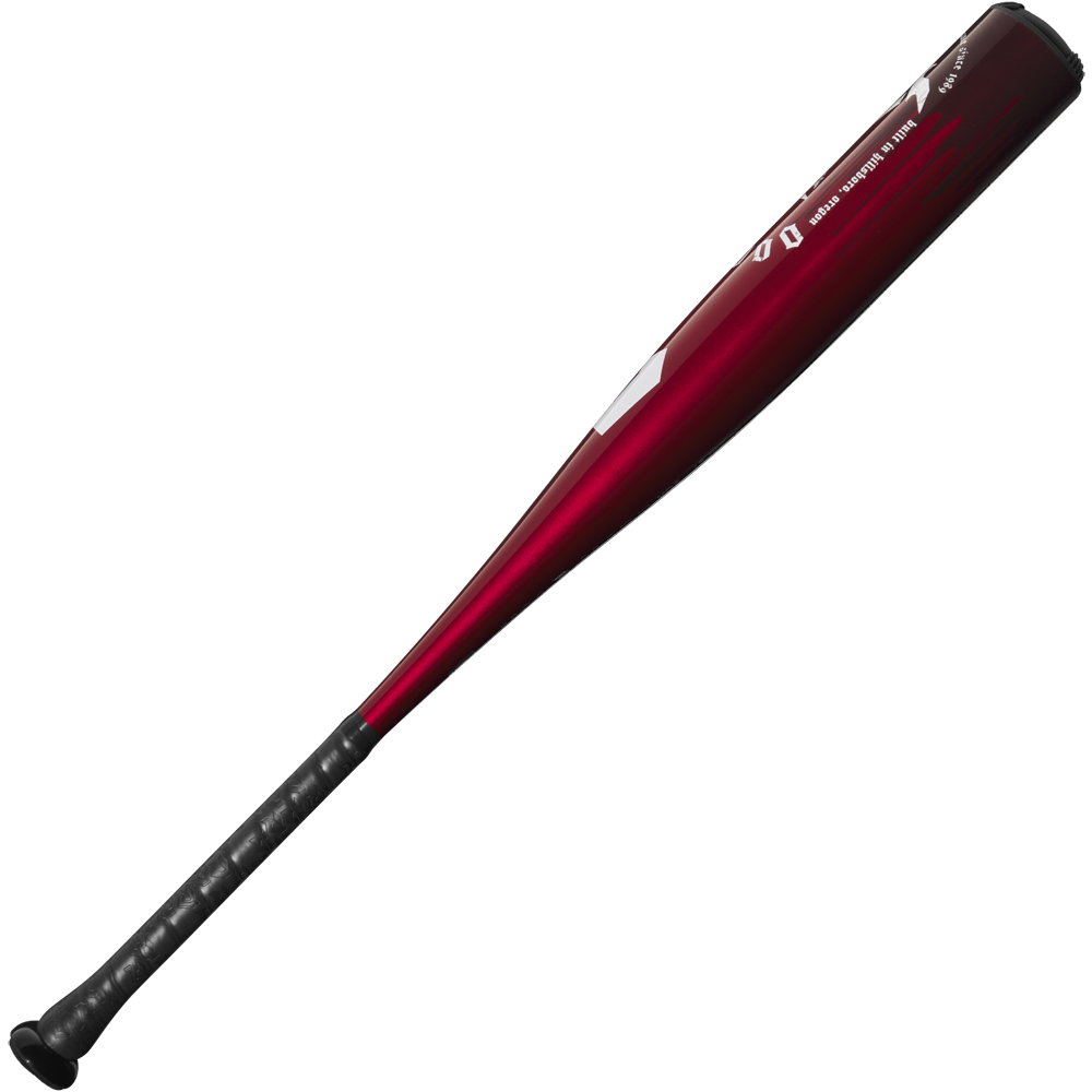 A close-up of the 2025 DeMarini Voodoo One (-5) 2 3/4" USSSA Baseball Bat (WBD2556010), highlighting its advanced X14 Alloy Barrel.