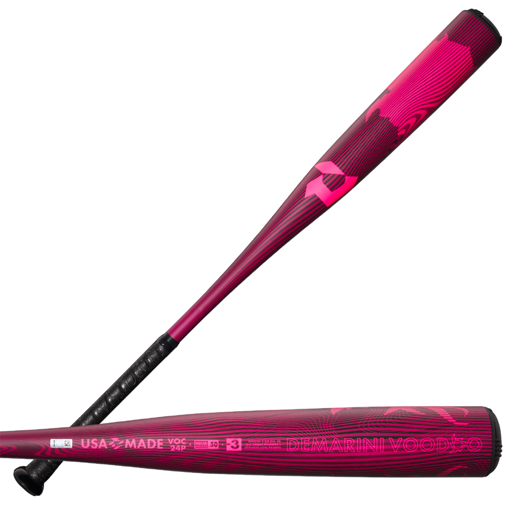 2024 DeMarini Voodoo One Neon Pink (-3) BBCOR Baseball Bat: WBD2557010