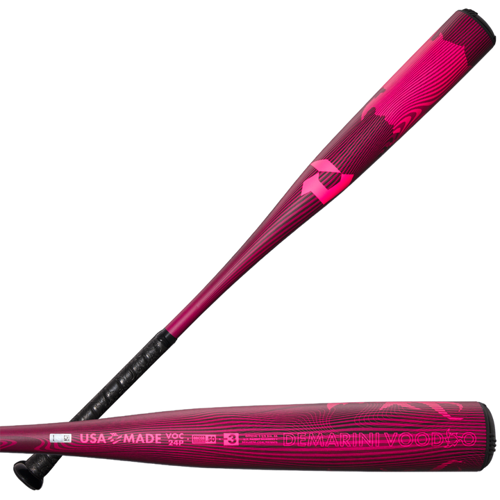 2024 DeMarini Voodoo One Neon Pink (-3) BBCOR Baseball Bat: WBD2557010