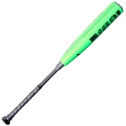 The DeMarini 2026 ZEN (-10) 2 3/4" USSSA Baseball Bat (WBD2591010) features a neon green design with black accents, a black grip handle, and a composite barrel, shown on a white background.