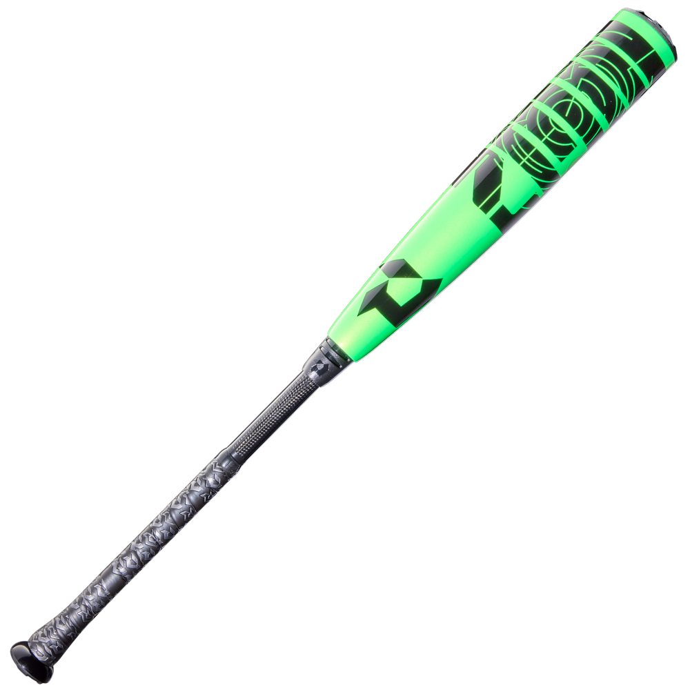 The 2026 DeMarini ZEN (-5) USSSA Baseball Bat (WBD2593010 DEMO) features a composite barrel for top performance and comes in striking green and black, combining DeMarini's innovative technology with standout style.