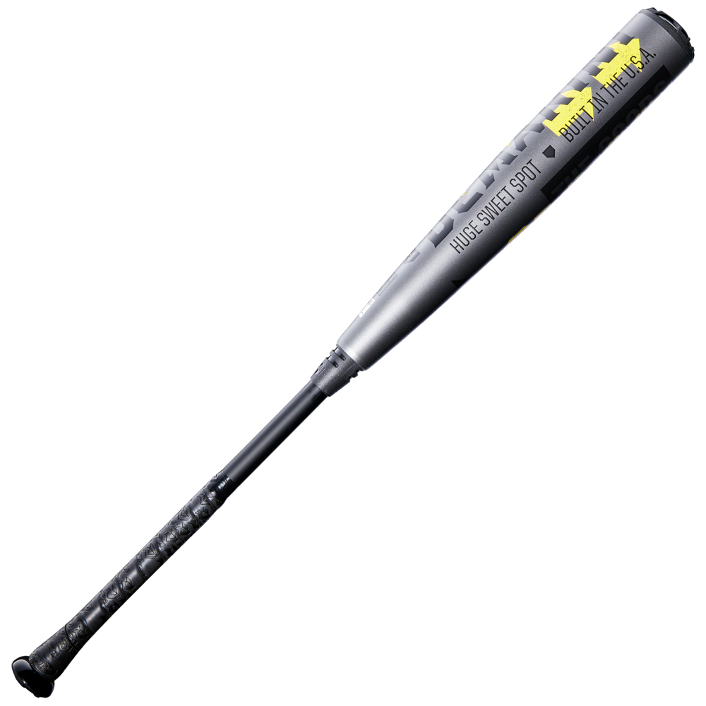 A gray and black 2026 DeMarini The Goods Gunmetal (-3) BBCOR Baseball Bat (WBD2650010) with an X14 Alloy Barrel is displayed against a plain white background. "BUZZ KILL THE USA" is printed on the barrel.