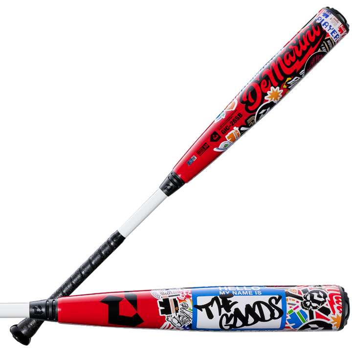 2026 DeMarini The Goods Sticker Bomb (-3) BBCOR Baseball Bat: WBD2653010