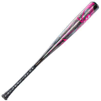 The 2026 DeMarini Exile Cyborg (-3) BBCOR Baseball Bat (WBD2654010) features bold pink and black designs and a durable X14 Alloy Barrel.