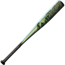 The 2023 Louisville Slugger Meta (-13) 2 5/8" USA T-Ball Bat (WBL2667010) features a metallic green barrel, bold VANISH lettering, black grip handle, and is inspired by the popular Louisville Slugger Meta design.