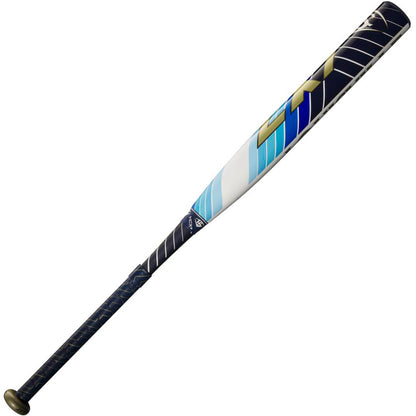 2024 Louisville Slugger LXT (-10) Fastpitch Softball Bat: WBL2812010 (USED) with a dark handle and a white, blue, and gold barrel featuring the letters LXT.