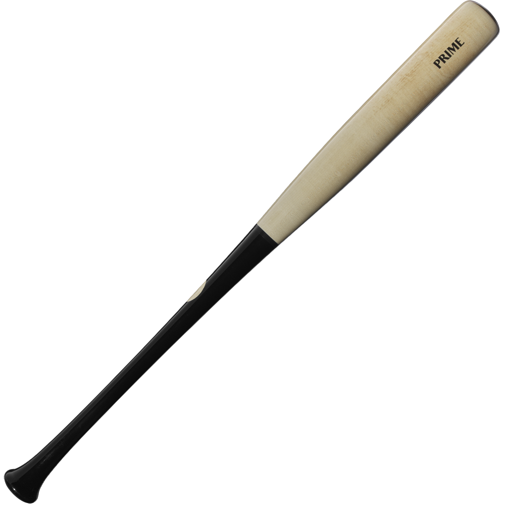 A Louisville Slugger Pro Prime Signature Series RA13 Ronald Acuna Jr. Game Model Wood Baseball Bat (WBL2934010), featuring a natural light-colored barrel, black handle, and “PRIME” printed near the top.