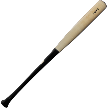 A Louisville Slugger Pro Prime Signature Series RA13 Ronald Acuna Jr. Game Model Wood Baseball Bat (WBL2934010), featuring a natural light-colored barrel, black handle, and “PRIME” printed near the top.