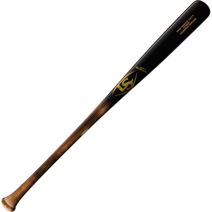 The Louisville Slugger Pro Prime Maple C271 Wood Baseball Bat (WBL2940010) features a dark brown barrel with black accents, a light tan handle, and the Pro Prime C271 logo near the barrel for balanced swing weight.