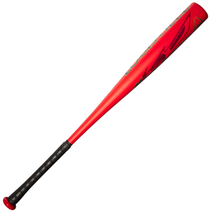 A 2025 Louisville Slugger Dynasty (-3) BBCOR Baseball Bat (WBL2969010) in red, featuring a black grip and bold black graphics on the TPX-24 Alloy barrel, is displayed against a white background.