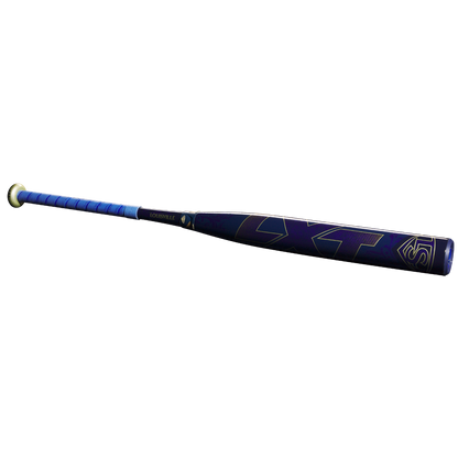 The 2025 Louisville Slugger LXT (-10) Fastpitch Softball Bat (WBL2994010) is a composite bat with a blue handle, ideal for fastpitch softball players.
