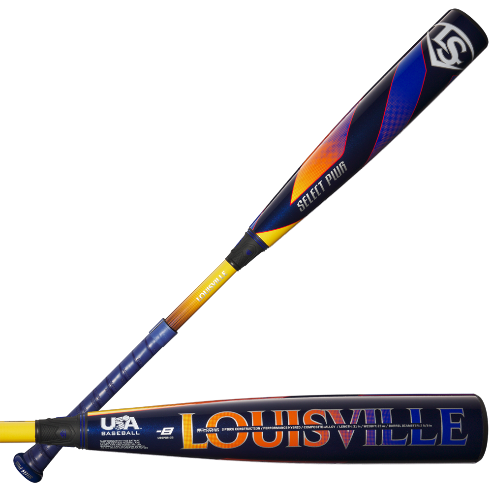 2025 Louisville Slugger Select PWR (-8) 2 5/8" USA Baseball Bat: WBL4009010