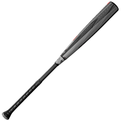 A black and silver 2026 Louisville Slugger Select PWR (-3) BBCOR Baseball Bat (WBL4115010) features a patterned barrel and textured grip handle, shown against a plain white background.