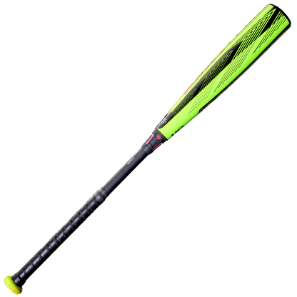 The 2026 Louisville Slugger Select PWR (-10) USA Baseball Bat (WBL4126010) features a neon green and black design, alloy barrel, textured black grip, and angular black patterns. Shown on a white background.