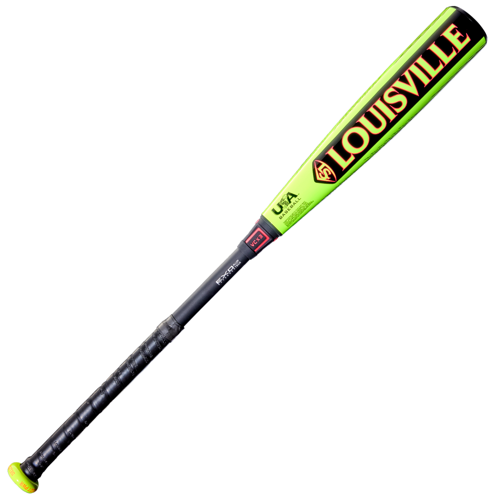 The 2026 Louisville Slugger Select PWR (-10) 2 5/8" USA Baseball Bat (WBL4126010) features a yellow and black handle with an alloy barrel for excellent performance.