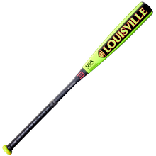 The 2026 Louisville Slugger Select PWR (-10) 2 5/8" USA Baseball Bat (WBL4126010) features a yellow and black handle with an alloy barrel for excellent performance.