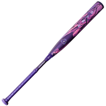 The 2026 Louisville Slugger Kryo Thundernight (-11) Fastpitch Softball Bat (WBL4171010) features a purple and pink geometric design with "PWR" on the barrel, displayed on a white background.