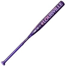 The 2026 Louisville Slugger Kryo Thundernight (-11) Fastpitch Softball Bat (WBL4171010) features a purple design with pink accents and “LOUISVILLE” boldly printed along the barrel.