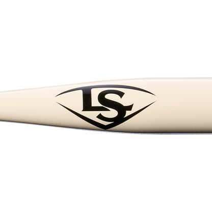 Louisville Slugger Pro Prime Alloy Fungo (-13) 35″ Ivory Training Bat (WBL42020102235) displayed on a white background, featuring the signature black LS logo inside a stylized diamond near the barrel—an ideal training bat for coaches and players.