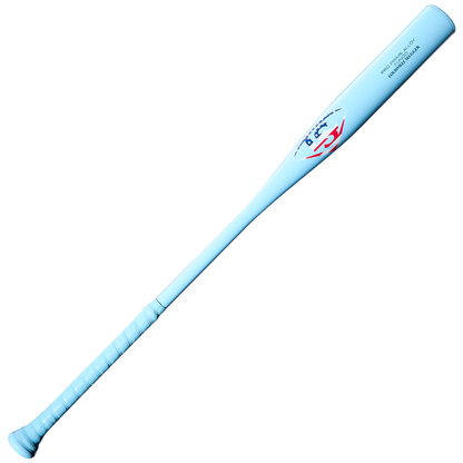 A Louisville Slugger Pro Prime Alloy Fungo (-13) 35″ Light Blue Training Bat (WBL42060102235) features a light blue barrel with a wrapped handle and the Louisville Slugger logo near the barrel, shown against a white background.
