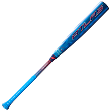 A blue and red 2027 Louisville Slugger Atlas Hybrid (-3) BBCOR Baseball Bat (WBL4246010) with "ATLAS" on the EVOKE Alloy Barrel and a grip-wrapped handle, shown on a white background.