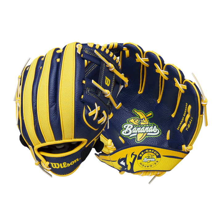 Wilson A200 EZ Catch Savannah Bananas 10" Youth Baseball Glove: WBW10135910
