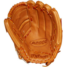 The Wilson A2000 B2 12" Baseball Glove (WBW10208212) is a tan leather pitcher’s glove featuring visible stitching and laces, crafted from Pro Stock leather with the Wilson name and model embossed on the palm.