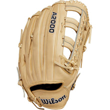 The Wilson A2000 1810 12.75" Baseball Glove (WBW1020881275) features Pro Stock® leather, visible stitching, laces, and open webbing. "A2000" and "Wilson" are embroidered in black on a white background.