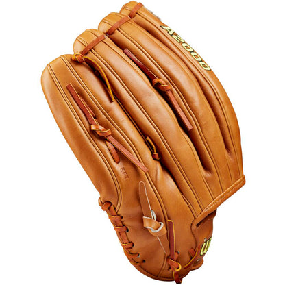 The Wilson A2000 1810 12.75" Baseball Glove (WBW1020901275) features tan Pro Stock leather, visible stitching, and "A2000" in gold on top. The closed outfield glove is displayed against a white background.