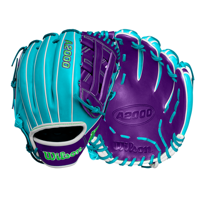 A close-up of the Wilson A2000 DW5 12" Baseball Glove (WBW10252212), expertly crafted from premium Pro Stock leather for Winter 2024.