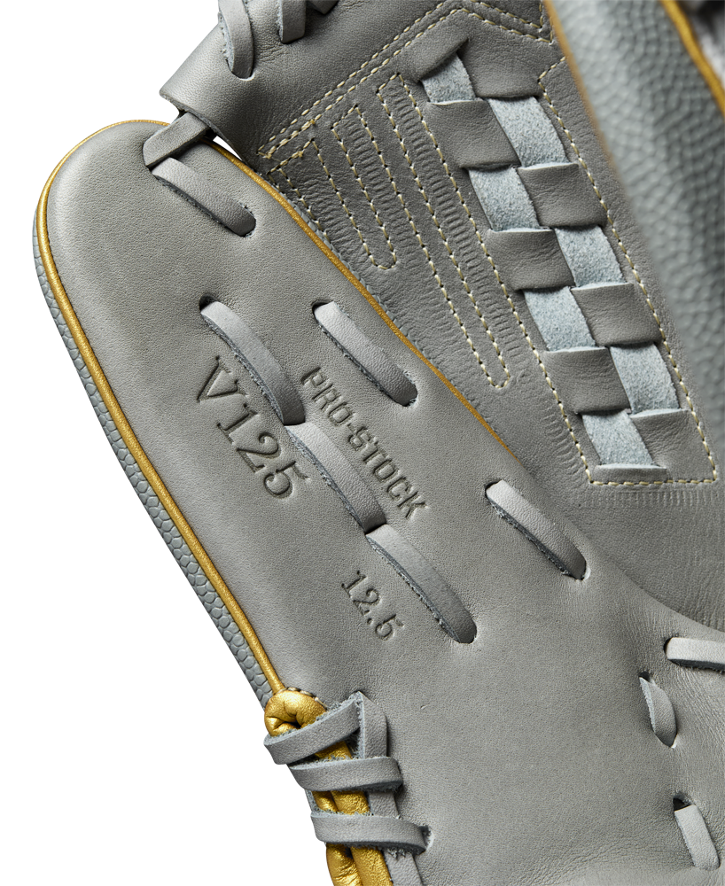 A close-up of a Wilson A2000 V125SS 12.5" Fastpitch Glove (WBW102677125) by Wilson.