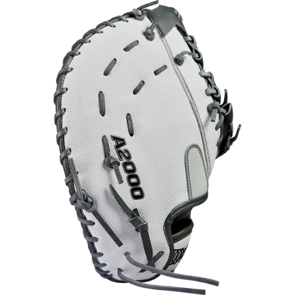A close-up of the Wilson A2000 1620SS 12.5" Fastpitch First Base Mitt (WBW102682125), expertly crafted for first basemen.